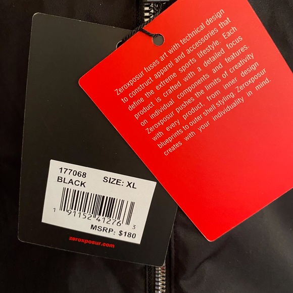 Zeroxposur Black Insulated Jacket NWT - Picture 12 of 16